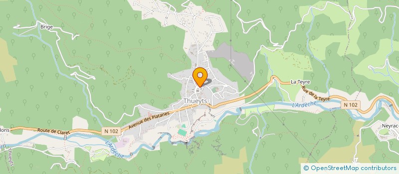 localisation de l'entreprise MADAME FREDERIQUE GOTTERO  MEYRAS