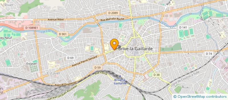 localisation de l'entreprise MADAME FREDERIQUE GOURINEL à BRIVE-LA-GAILLARDE