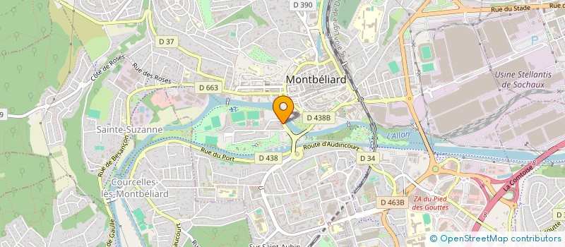 localisation de l'entreprise MADAME FREDERIQUE GRANDJEAN à MONTBELIARD