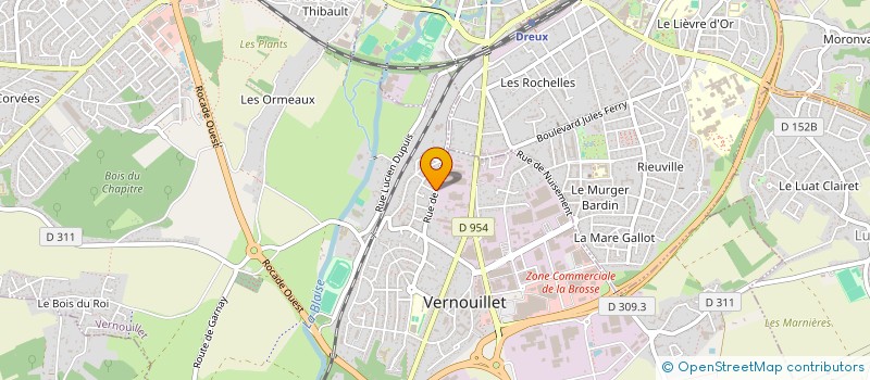 localisation de l'entreprise MADAME FREDERIQUE GRANIER à VERNOUILLET