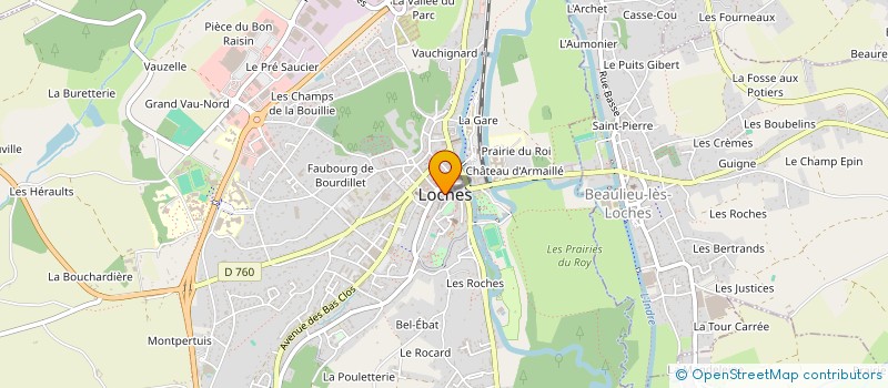 localisation de l'entreprise MADAME FREDERIQUE GREGO à LOCHES