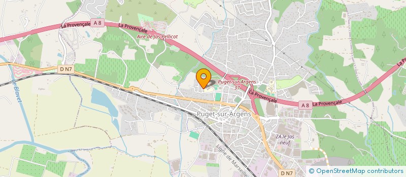 localisation de l'entreprise MADAME FREDERIQUE GREILICH  PUGET-SUR-ARGENS