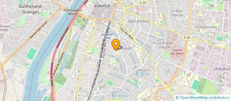 localisation de l'entreprise MADAME FREDERIQUE GROLLEAU à VALENCE