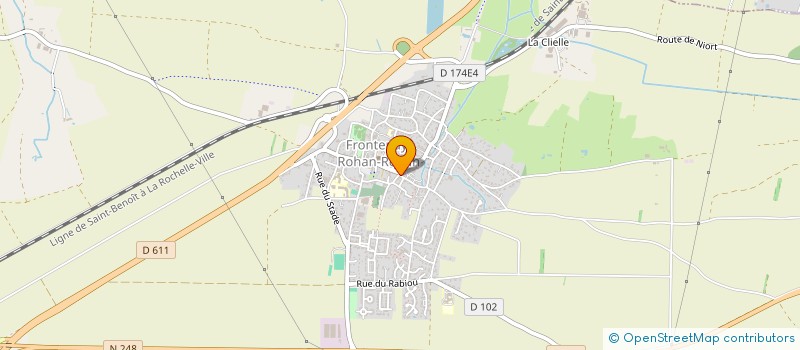 localisation de l'entreprise MADAME FREDERIQUE GUIGNARD  FRONTENAY-ROHAN-ROHAN