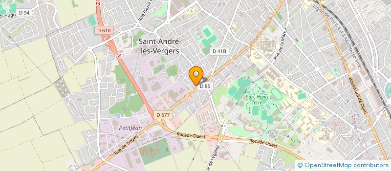 localisation de l'entreprise MADAME FREDERIQUE GUILLOT à SAINT-ANDRE-LES-VERGERS