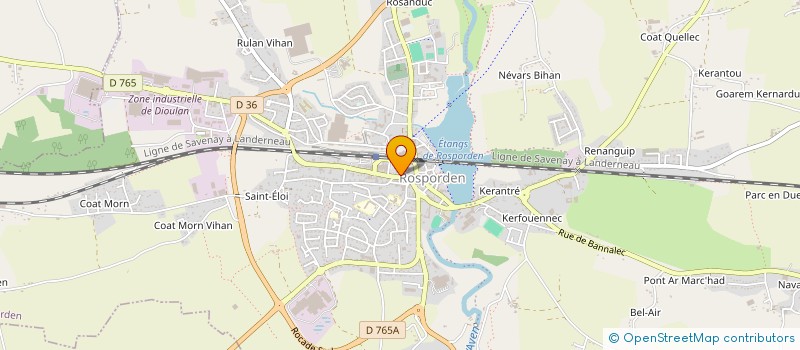 localisation de l'entreprise MADAME FREDERIQUE GUILLOU POT  ROSPORDEN