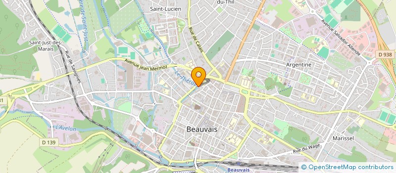 localisation de l'entreprise MADAME FREDERIQUE HANET  BEAUVAIS