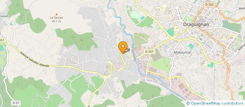 localisation de l'entreprise MADAME FREDERIQUE HEBRARD à DRAGUIGNAN