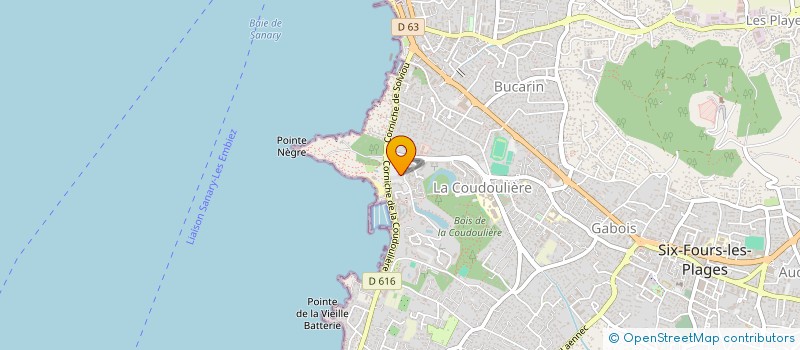 localisation de l'entreprise MADAME FREDERIQUE HIRN à SIX-FOURS-LES-PLAGES