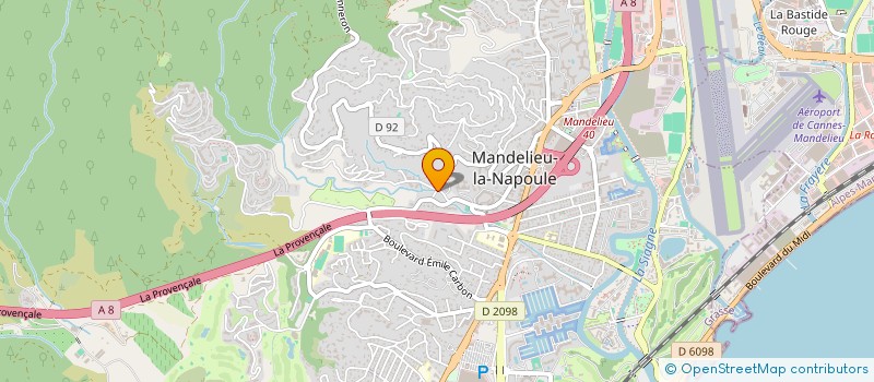 localisation de l'entreprise MADAME FREDERIQUE HOOG à MANDELIEU-LA-NAPOULE