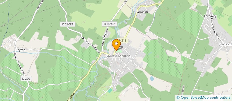 localisation de l'entreprise MADAME FREDERIQUE HYDULPHE  SAINT-MORILLON