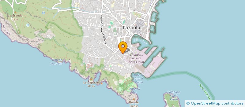 localisation de l'entreprise MADAME FREDERIQUE ILHAT à LA CIOTAT