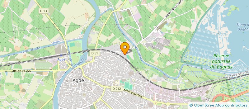 localisation de l'entreprise MADAME FREDERIQUE JACQUIRI  AGDE