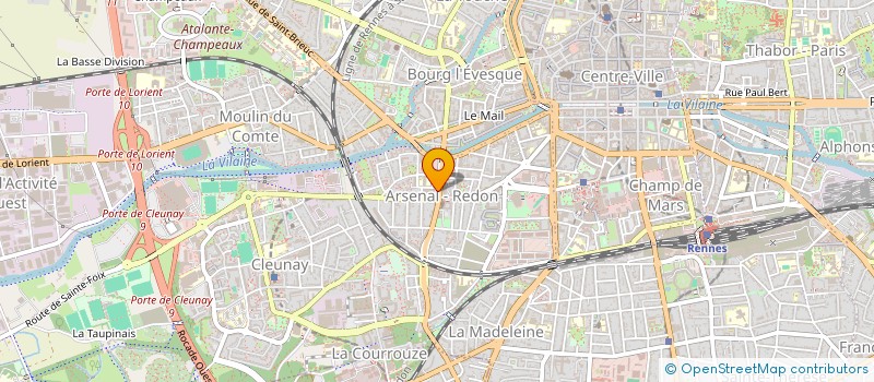 localisation de l'entreprise MADAME FREDERIQUE JAFFRE  RENNES