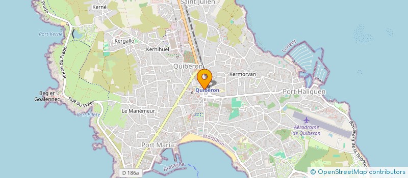localisation de l'entreprise MADAME FREDERIQUE JANVIER à QUIBERON