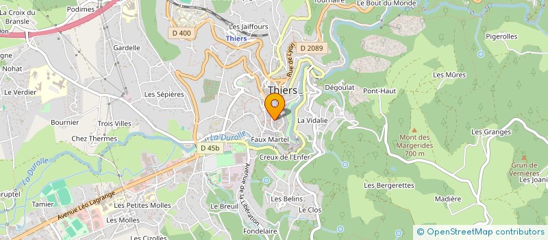 localisation de l'entreprise MADAME FREDERIQUE JOUSSE à THIERS
