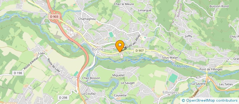 localisation de l'entreprise MADAME FREDERIQUE JUNCHAT  BONNE