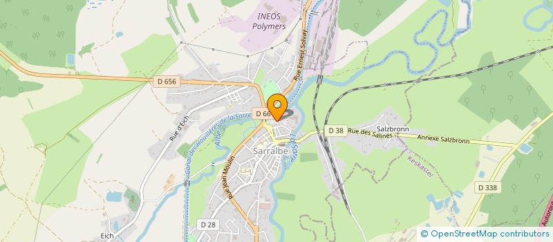 localisation de l'entreprise MADAME FREDERIQUE KRAUSE  SARRALBE