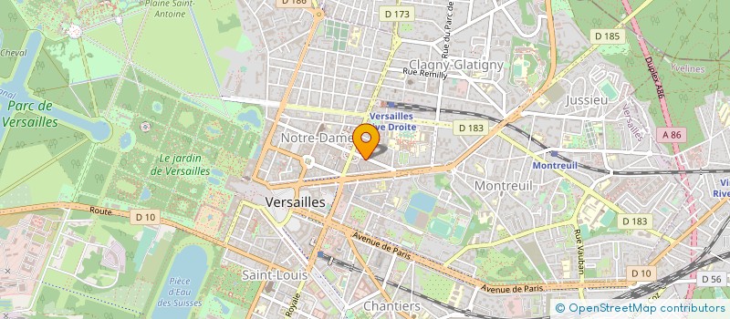 localisation de l'entreprise MADAME FREDERIQUE KUCHLY à VERSAILLES