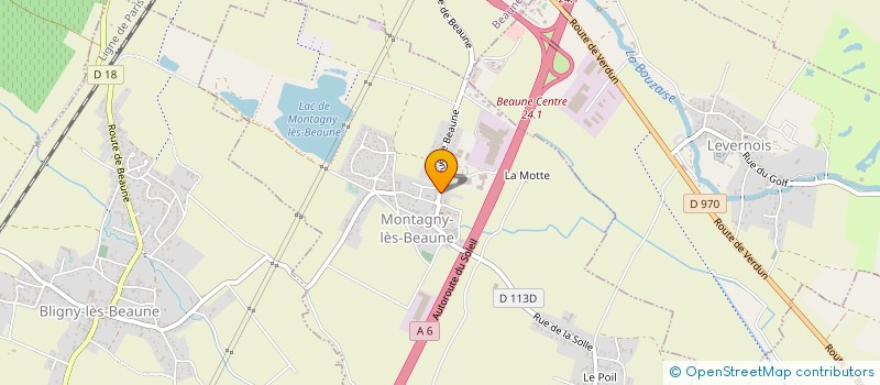 localisation de l'entreprise MADAME FREDERIQUE LACOMBRE  MONTAGNY-LES-BEAUNE