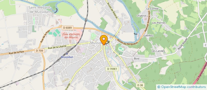 localisation de l'entreprise MADAME FREDERIQUE LAFARGUE à MUSSIDAN