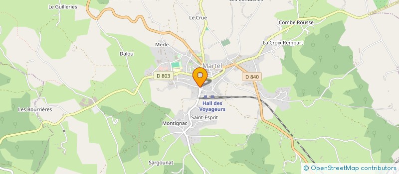 localisation de l'entreprise MADAME FREDERIQUE LAGAILLARDE à MARTEL
