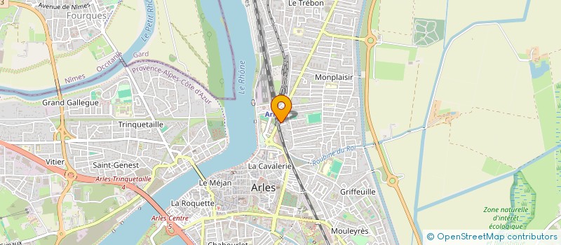 localisation de l'entreprise MADAME FREDERIQUE LAGARDE à ARLES