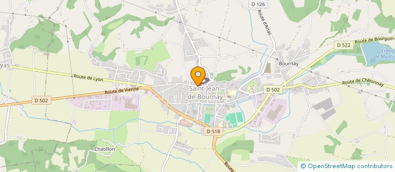 localisation de l'entreprise MADAME FREDERIQUE LALISBAN  CHATONNAY