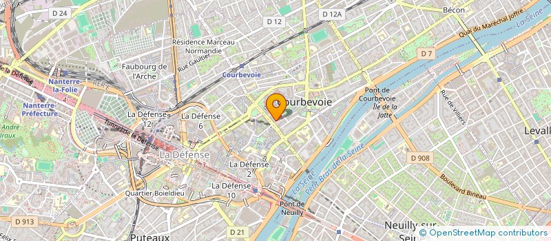 localisation de l'entreprise MADAME FREDERIQUE LALLEMEND à COURBEVOIE