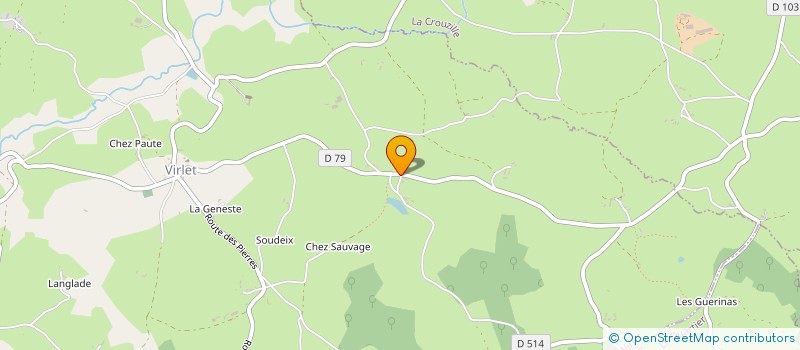 localisation de l'entreprise MADAME FREDERIQUE LALUC  VIRLET