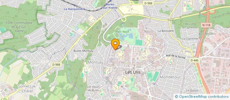 localisation de l'entreprise MADAME FREDERIQUE LAMARCHE  LES ULIS