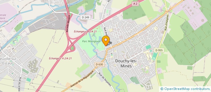 localisation de l'entreprise MADAME FREDERIQUE LAMASSE à DOUCHY-LES-MINES
