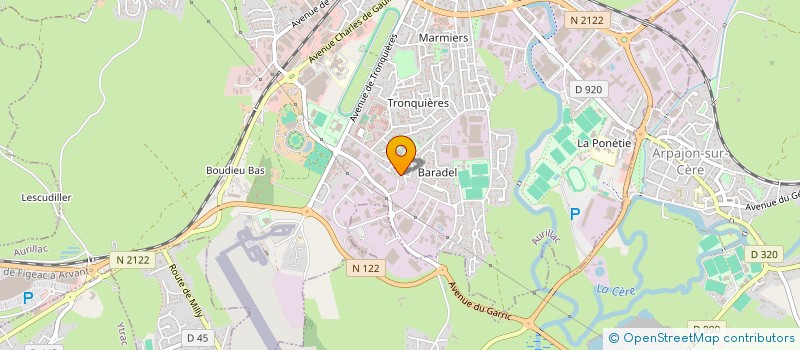 localisation de l'entreprise MADAME FREDERIQUE LAMIRAUD à AURILLAC
