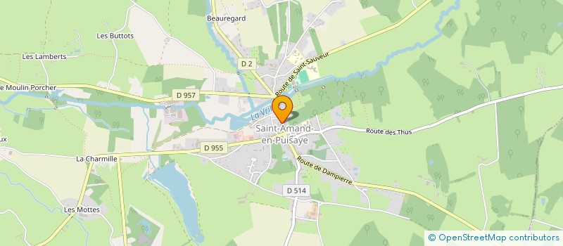 localisation de l'entreprise MADAME FREDERIQUE LANGLOIS  SAINT-AMAND-EN-PUISAYE