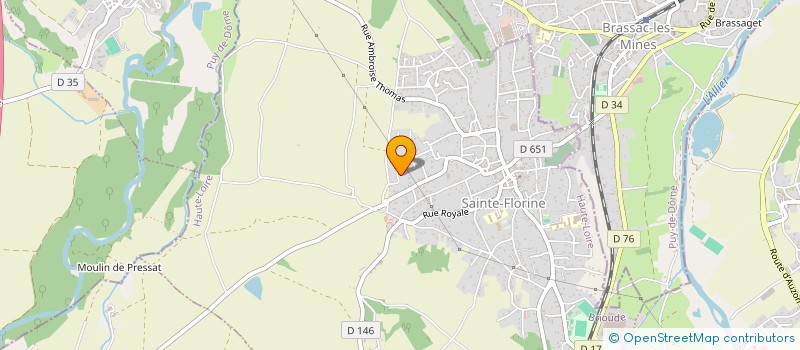 localisation de l'entreprise MADAME FREDERIQUE LARDY  SAINTE-FLORINE