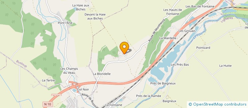 localisation de l'entreprise MADAME FREDERIQUE LAUNAY  PEZOU