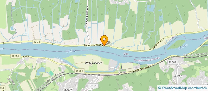localisation de l'entreprise MADAME FREDERIQUE LAVERGNE à SAINTE-MARIE-DE-GOSSE