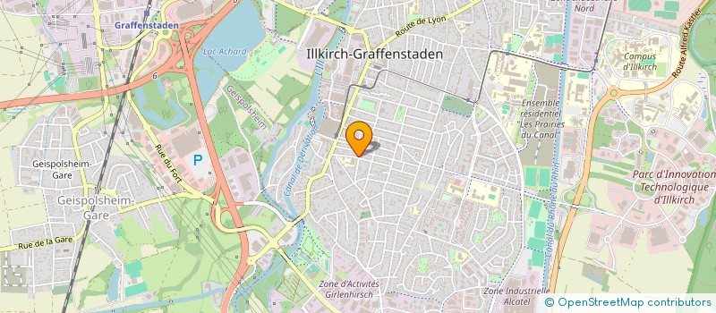 localisation de l'entreprise MADAME FREDERIQUE LAVIGNE  NIEDERNAI