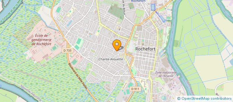 localisation de l'entreprise MADAME FREDERIQUE LE GOFF  ROCHEFORT