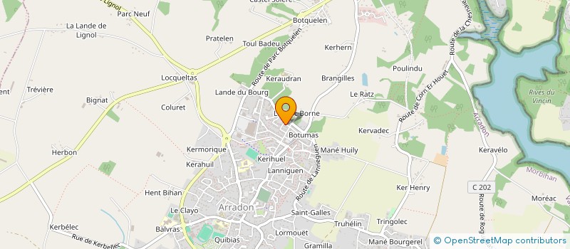 localisation de l'entreprise MADAME FREDERIQUE LE JAMTEL  ARRADON