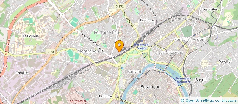 localisation de l'entreprise MADAME FREDERIQUE LE MARER  BESANCON