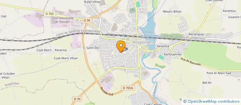 localisation de l'entreprise MADAME FREDERIQUE LE MEHAUTE  ROSPORDEN