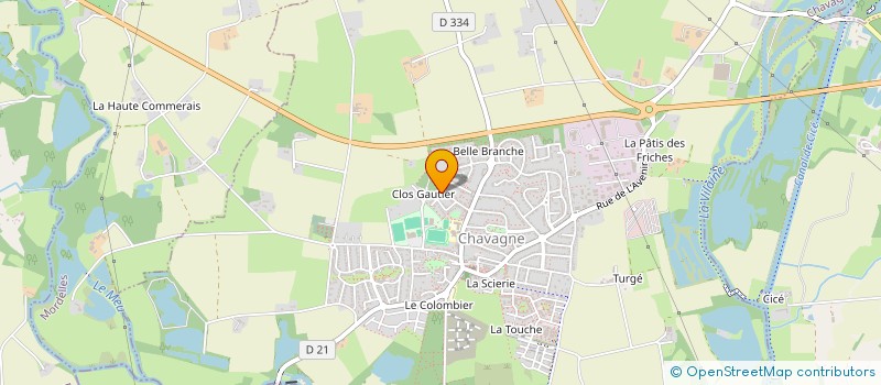 localisation de l'entreprise MADAME FREDERIQUE LE ROHELLEC  CHAVAGNE