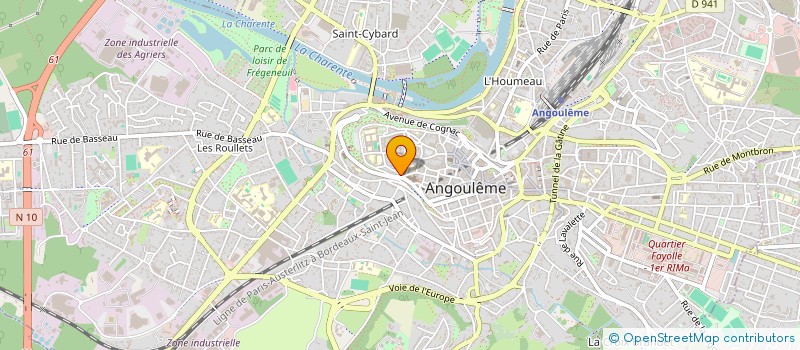 localisation de l'entreprise MADAME FREDERIQUE LE ROUX à ANGOULEME
