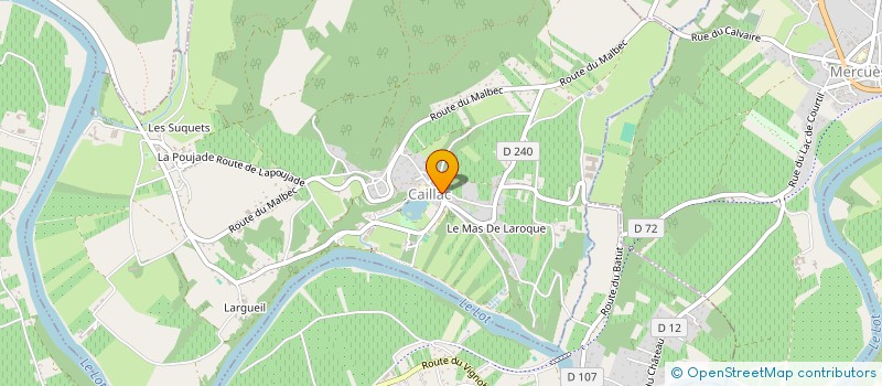 localisation de l'entreprise MADAME FREDERIQUE LEBOUCQ  CAILLAC