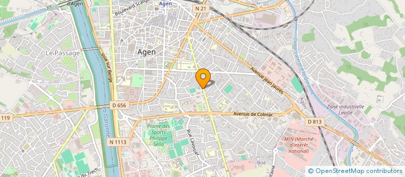 localisation de l'entreprise MADAME FREDERIQUE LEFEBVRE  AGEN