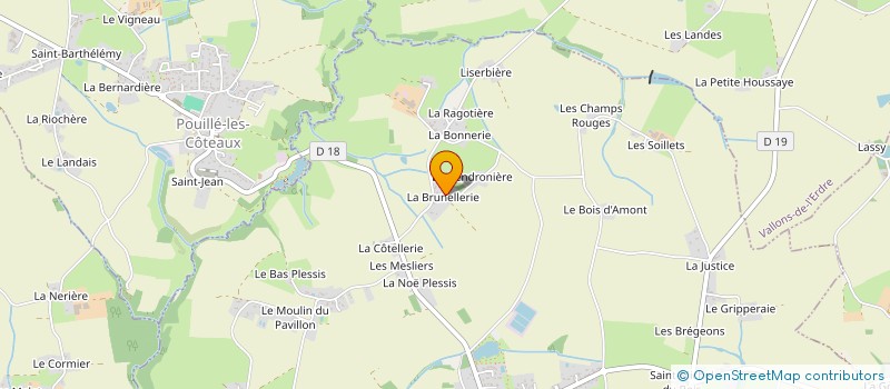 localisation de l'entreprise MADAME FREDERIQUE LEMERLE  LA ROCHE-BLANCHE