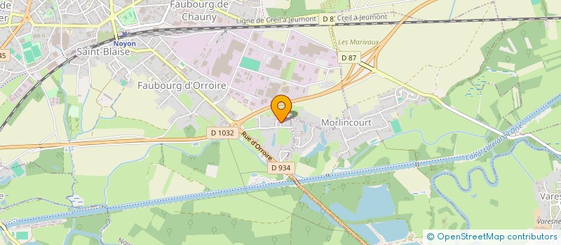localisation de l'entreprise MADAME FREDERIQUE LEMOINE à NOYON