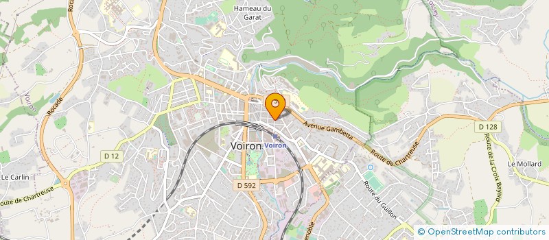 localisation de l'entreprise MADAME FREDERIQUE LENAIN  VOIRON