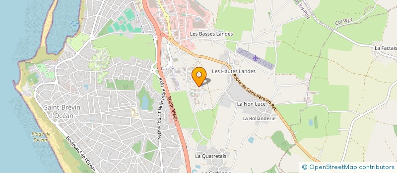 localisation de l'entreprise MADAME FREDERIQUE LERAY à SAINT-BREVIN-LES-PINS